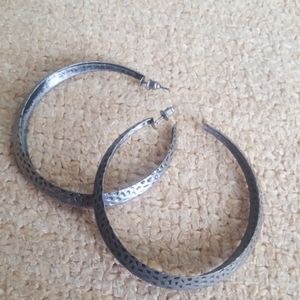 Large hoop earrings